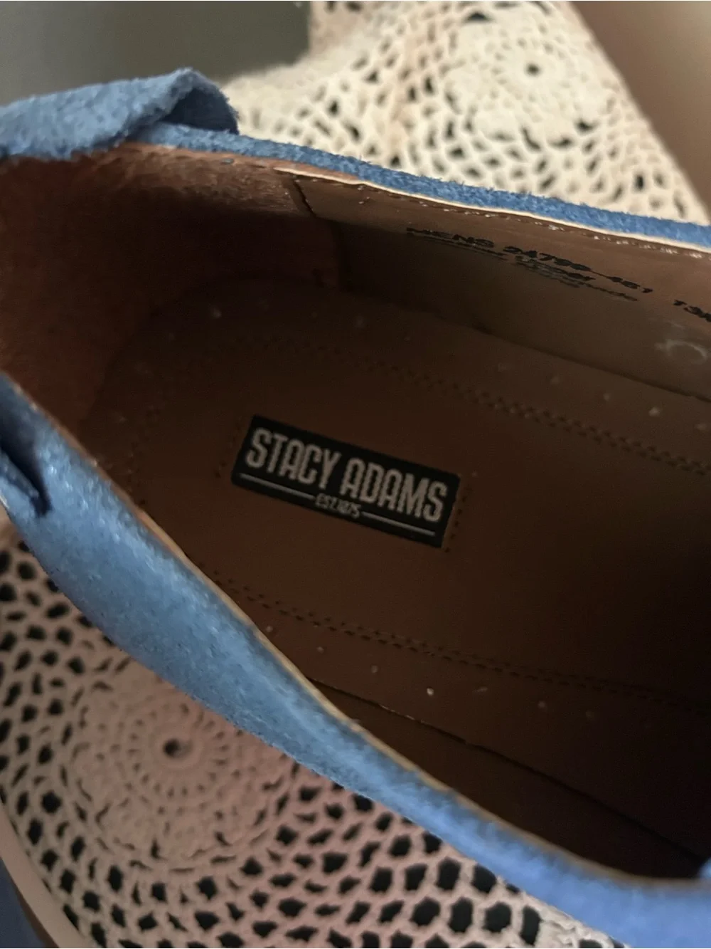 Stacy Adams blue suede